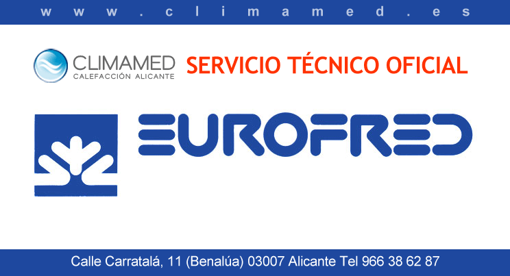 Servicio técnico oficial Eurofred en Alicante